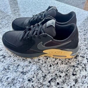 Nike Air Max Black and Gold Sneakers